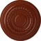 Ekena Millwork Oldham Ceiling Medallion (Fits Canopies up to 8 5/8"), Hand-Painted Firebrick, 18"OD x 1 1/4"P CM18OLFIF - alternate 1